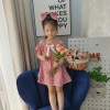 Váy hoa 2 dây tay trễ size 2-6-